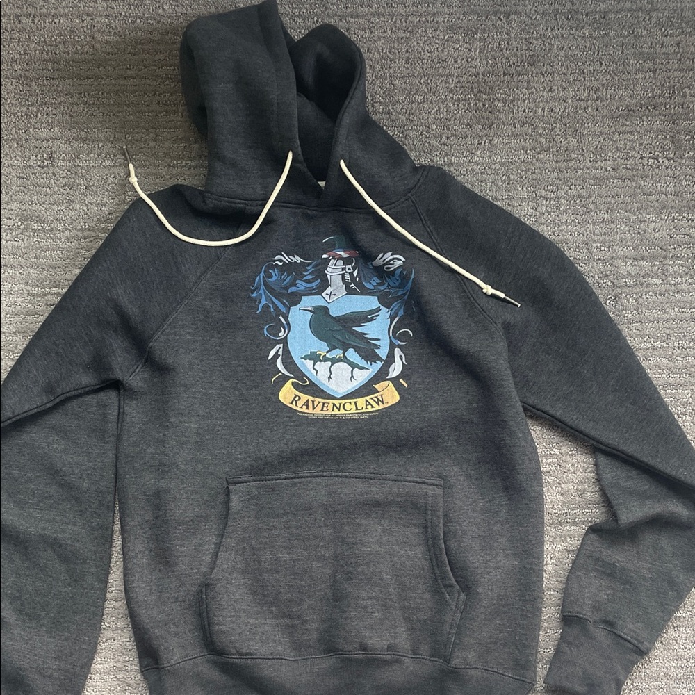 Women's Harry Potter Charcoal Ravenclaw Hoodie Sweatshirt